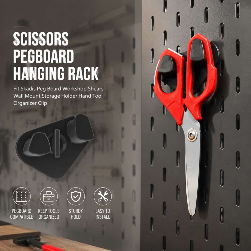 Workshop Tools.Hanging Board - Rak Gantung Gunting untuk Pegboard, Cocok
