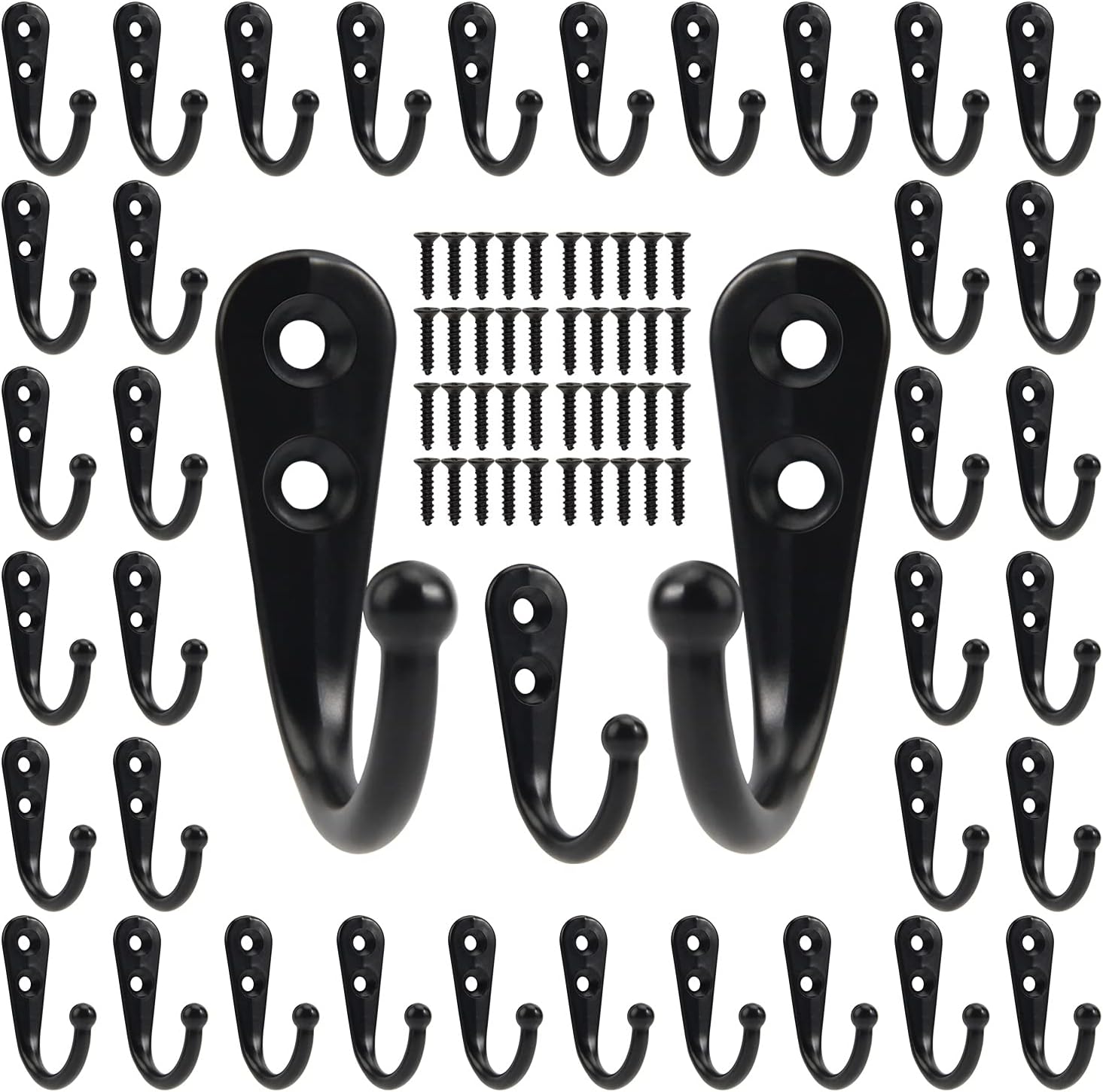 Kait Logam Hitam dengan Sekrup - Screw Organizer Kit ulasan dan harga