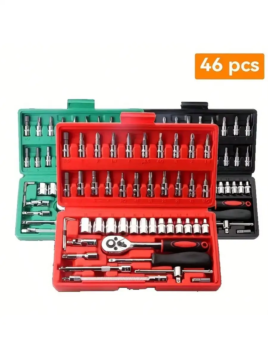 Set Kunci Pas Ratchet 46 Buah  - Tool Chest Cabinet ulasan dan harga