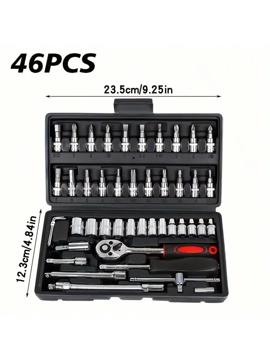 Set Kunci Pas Ratchet 46 Buah  - Tool Chest Cabinet ulasan dan harga