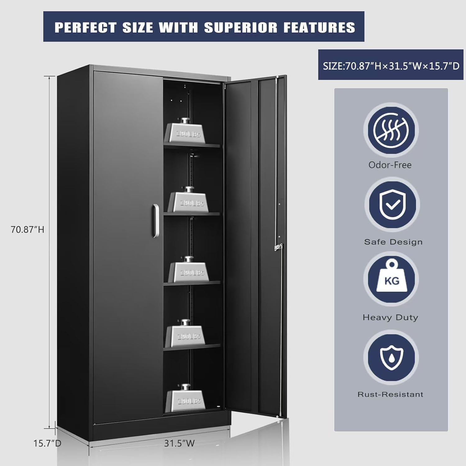 Lemari Penyimpanan Logam Denga - Tool Chest Cabinet ulasan dan harga