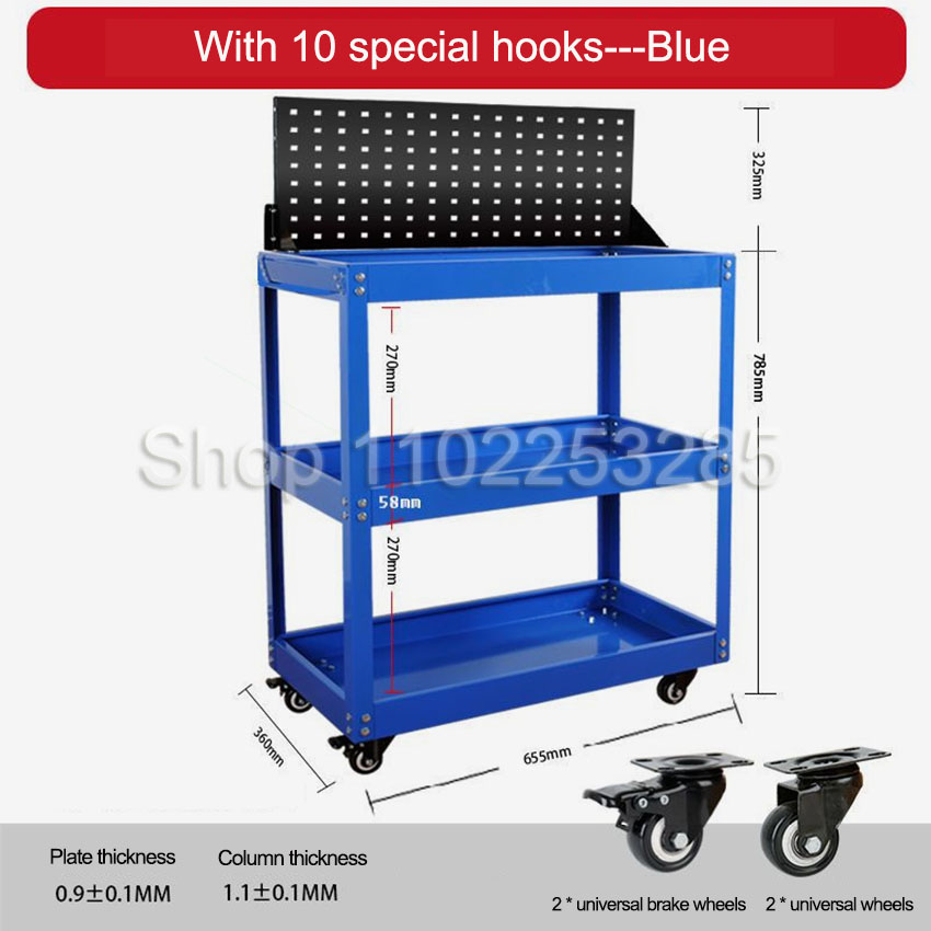 Troli Perkakas 3-lapis, Mobil  - Tools Mechanical Workshop ulasan dan harga